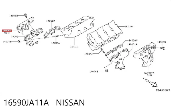  16590JA11A Nissan/Infiniti