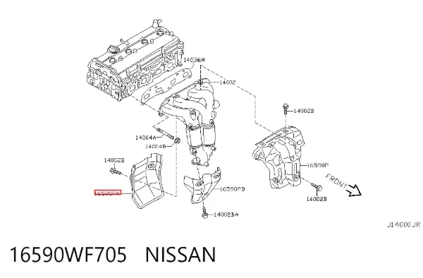  16590WF705 Nissan/Infiniti