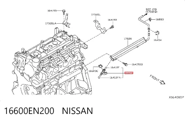 Топливные форсунки Nissan Tiida C11X