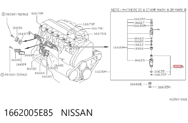 Распылитель форсунки DNOSD187 Denso
