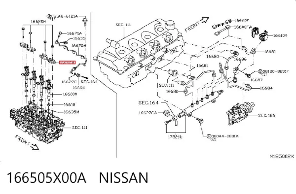  166505X00A Nissan/Infiniti