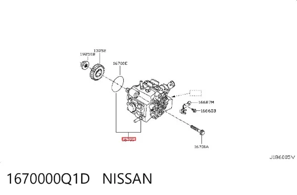 ТНВД 1670000Q1D Nissan/Infiniti