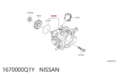 Насос топливный высокого давления (ТНВД) NISSAN 1670000Q1Y