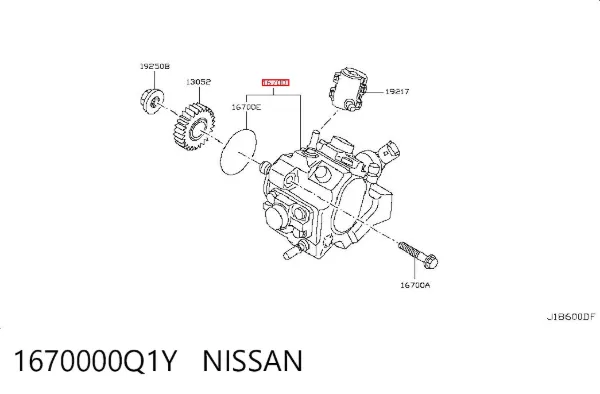 ТНВД 1670000Q1Y Nissan/Infiniti