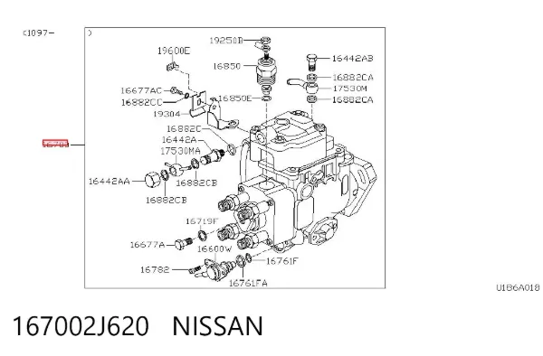 ТНВД 167002J620 Nissan/Infiniti