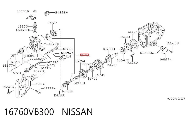 Ремкомплект ТНВД Nissan Patrol Y61
