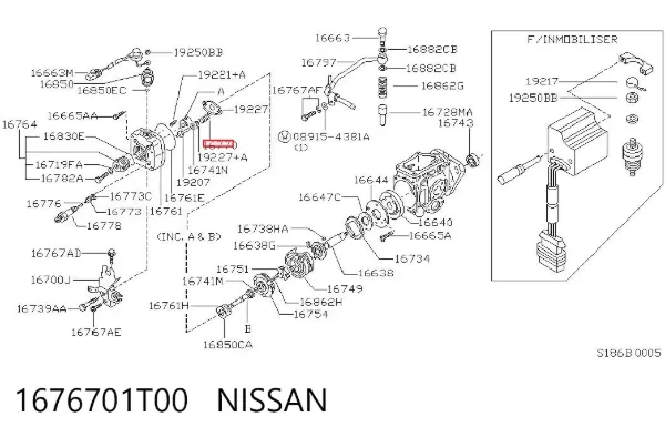  1676701T00 Nissan/Infiniti