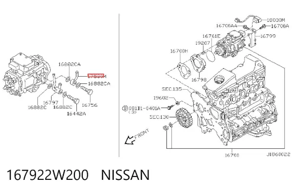  167922W200 Nissan/Infiniti