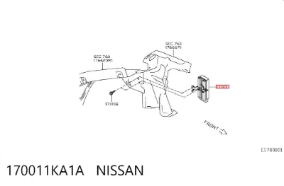 Модуль управления (ЭБУ) топливным насосом NISSAN 170011KA1A