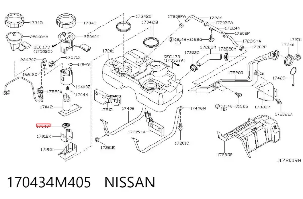  170434M405 Nissan/Infiniti