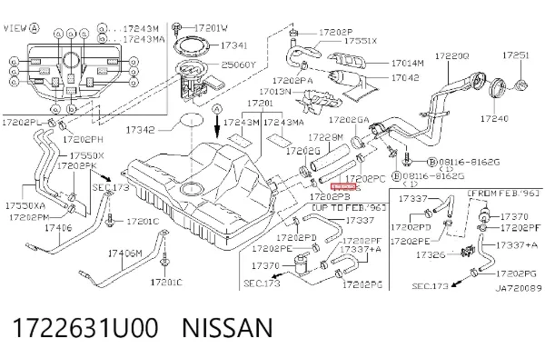  1722631U00 Nissan/Infiniti