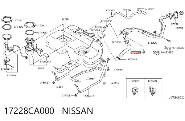  17228CA000 Nissan/Infiniti