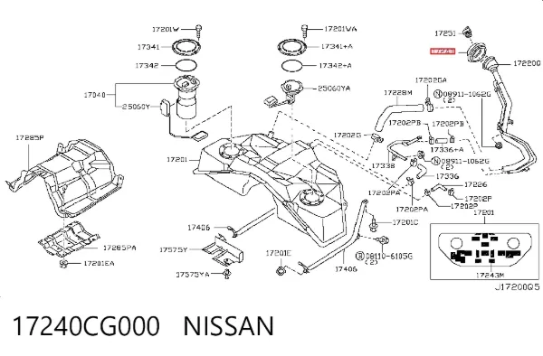 17240CG000 Nissan/Infiniti