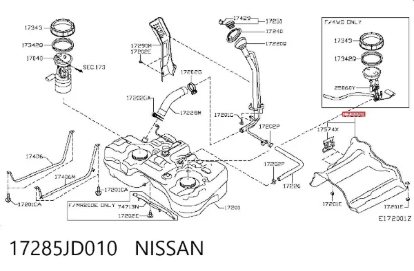  17285JD010 Nissan/Infiniti