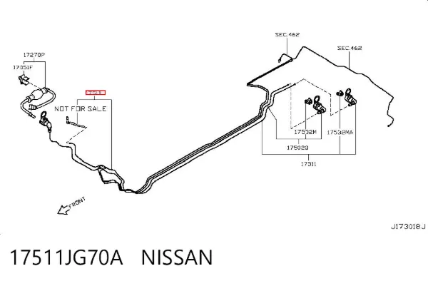 17511JG70A Nissan/Infiniti