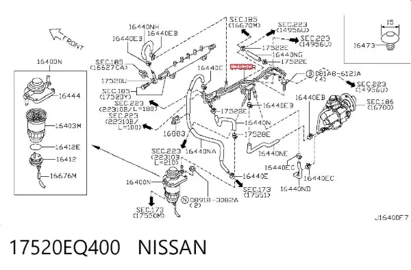 17520EQ400 Nissan/Infiniti