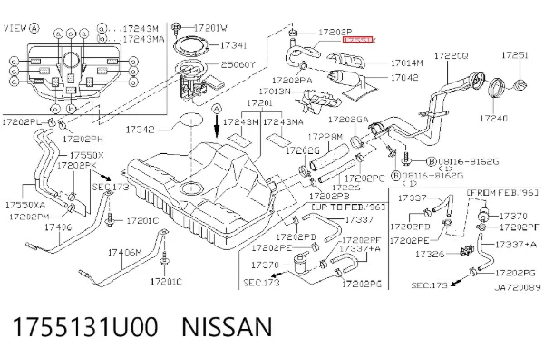  1755131U00 Nissan/Infiniti