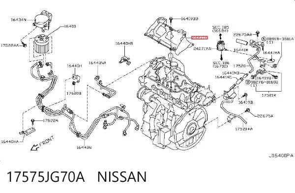  17575JG70A Nissan/Infiniti