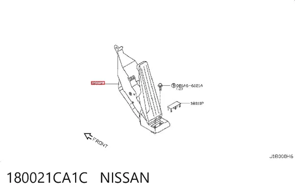 Педаль газа 180021CA1C Nissan/Infiniti