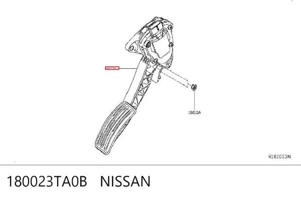 Педаль газа 180023TA0B Nissan/Infiniti