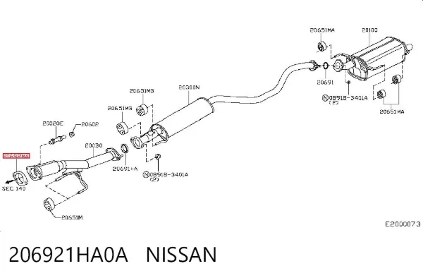 Прокладка глушителя 1688285380 Peugeot/Citroen