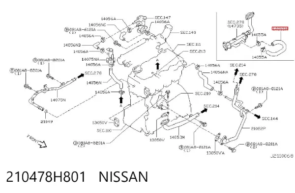  210478H801 Nissan/Infiniti