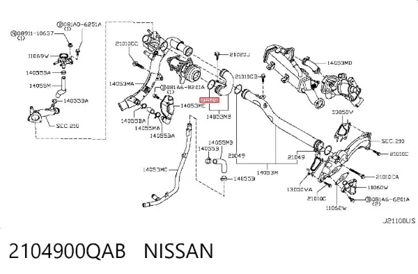  2104900QAB Nissan/Infiniti