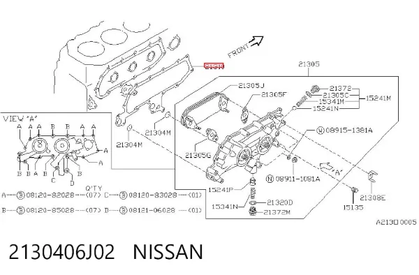  2130406J02 Nissan/Infiniti