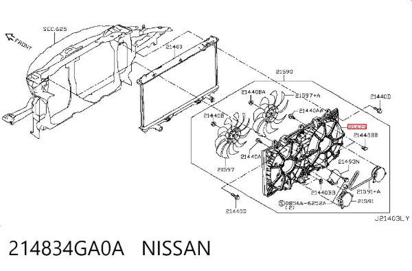  214834GA0A Nissan/Infiniti