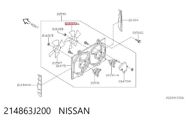  214863J200 Nissan/Infiniti