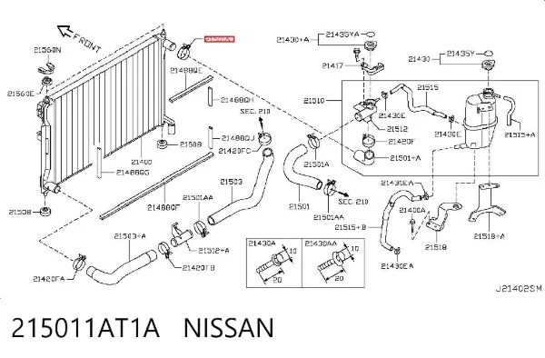  215011AT1A Nissan/Infiniti