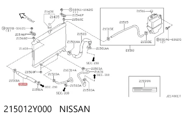  215012Y000 Nissan/Infiniti