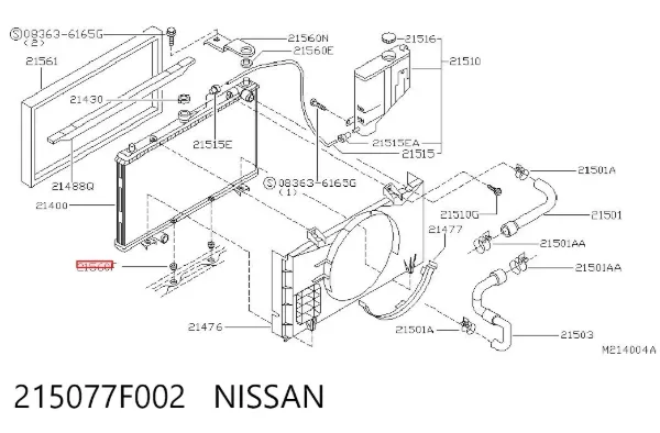  215077F002 Nissan/Infiniti