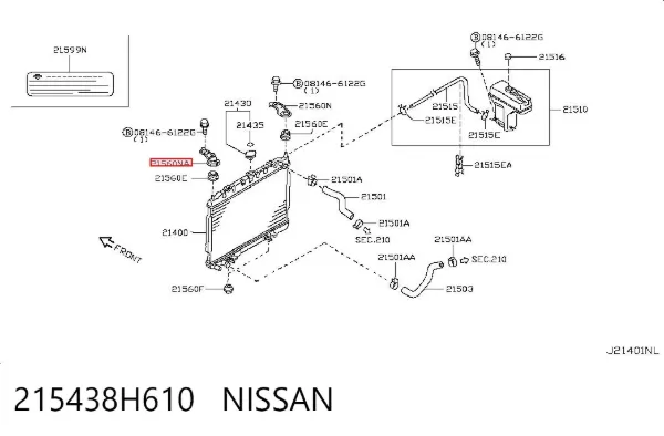  215438H610 Nissan/Infiniti