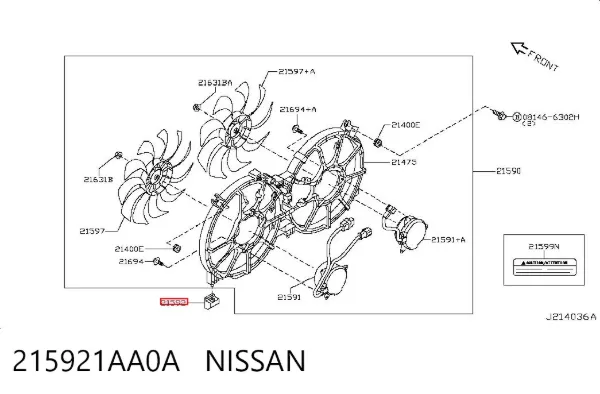  215921AA0A Nissan/Infiniti