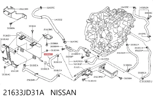  21633JD31A Nissan/Infiniti
