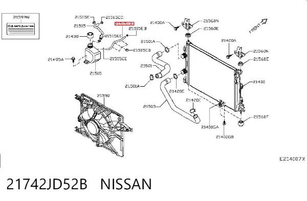  21742JD52B Nissan/Infiniti