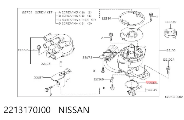  2213170J00 Nissan/Infiniti