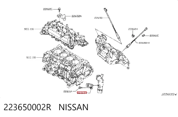 Датчик абсолютного давления 223650002R Nissan/Infiniti