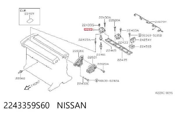 Катушка зажигания 2243359S60 Nissan/Infiniti