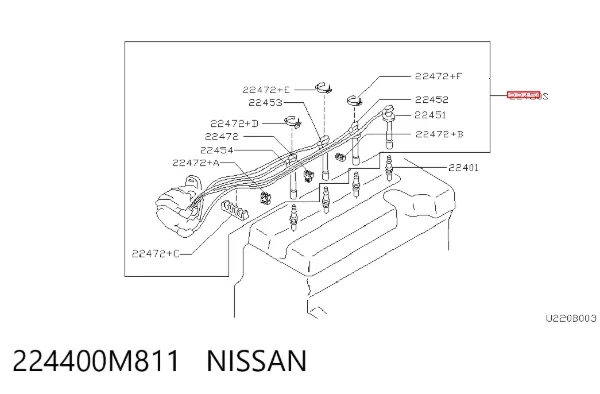 Высоковольтные провода 224400M811 Nissan/Infiniti