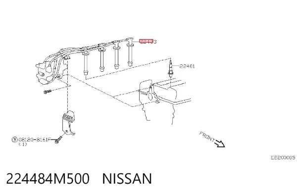 Катушка зажигания 224484M500 Nissan/Infiniti