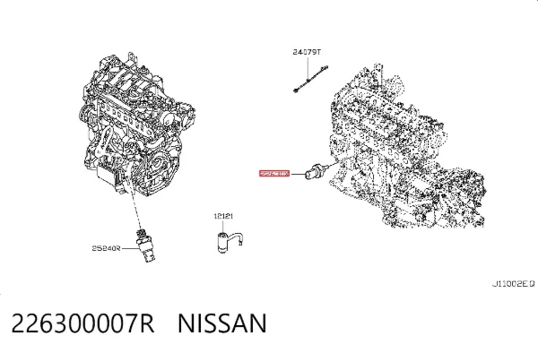 Датчик температуры охлаждающей жидкости 226300007R Nissan/Infiniti