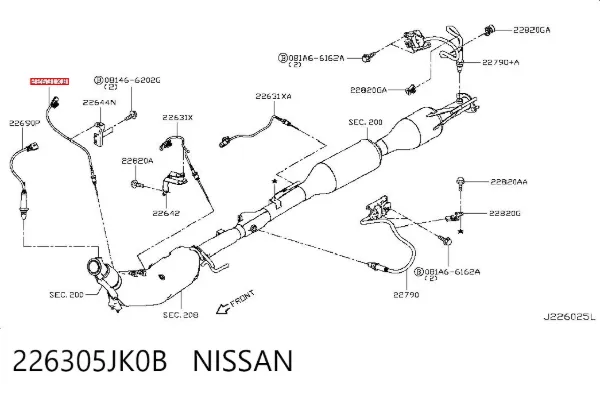  226305JK0B Nissan/Infiniti