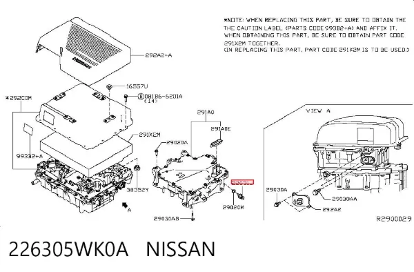  226305WK0A Nissan/Infiniti
