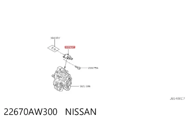Клапан редукционный 22670AW300 Nissan/Infiniti