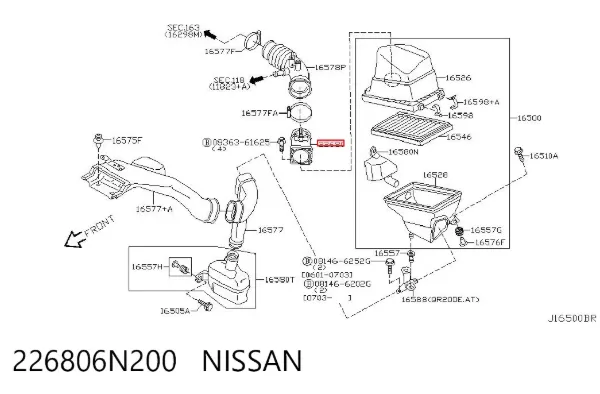 ДМРВ 226806N200 Nissan/Infiniti