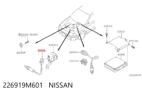 Датчик кислорода до катализатора 226919M601 Nissan/Infiniti