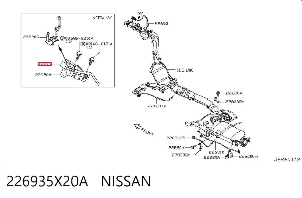 Лямбда зонд 226935X20A Nissan/Infiniti