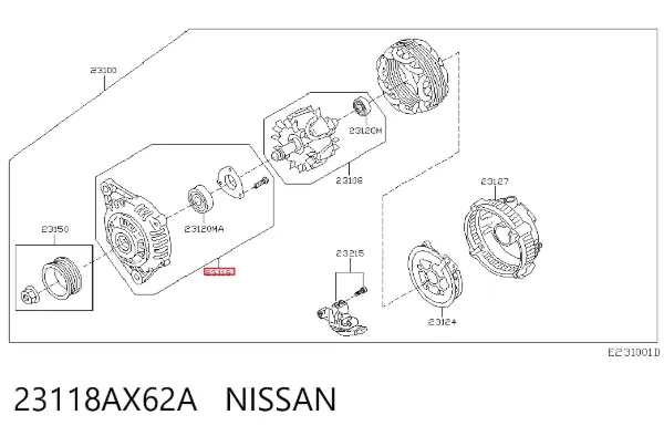  23118AX62A Nissan/Infiniti